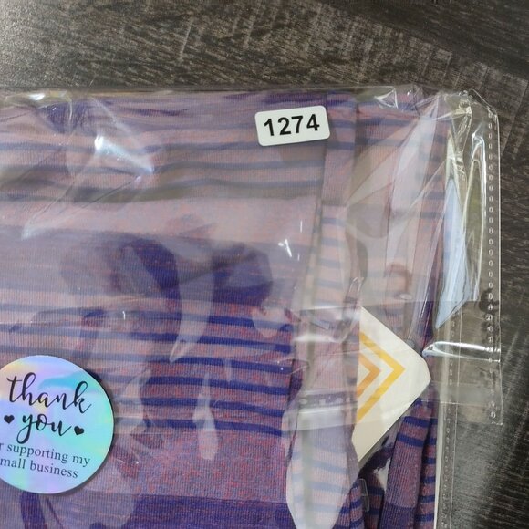 Lularoe Womens Julia Dress Size XS Purple Striped Stretch Bodycon Midi Casual - Picture 9 of 9